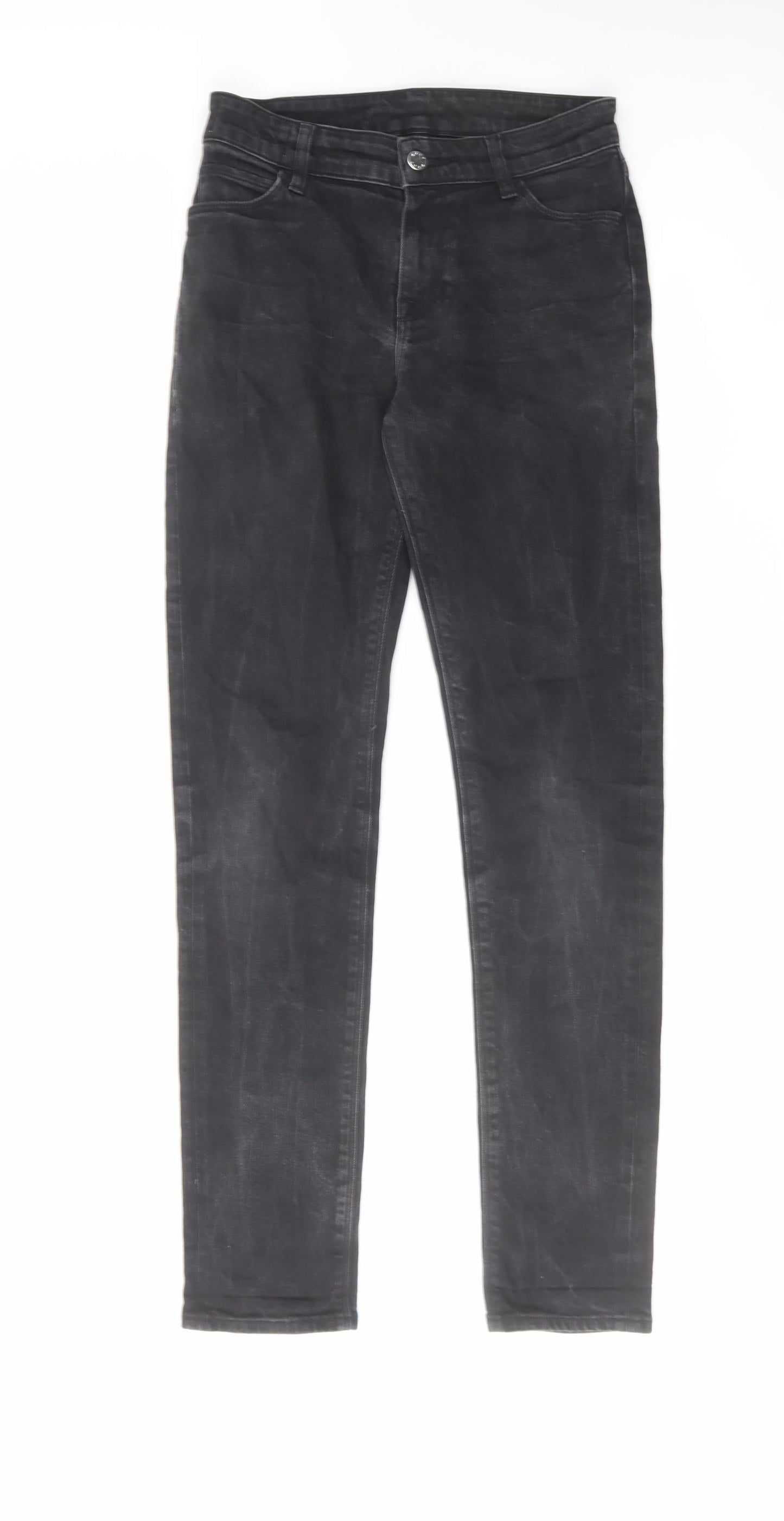 Noak Mens Black Cotton Skinny Jeans Size 28 in L32 in Regular Zip