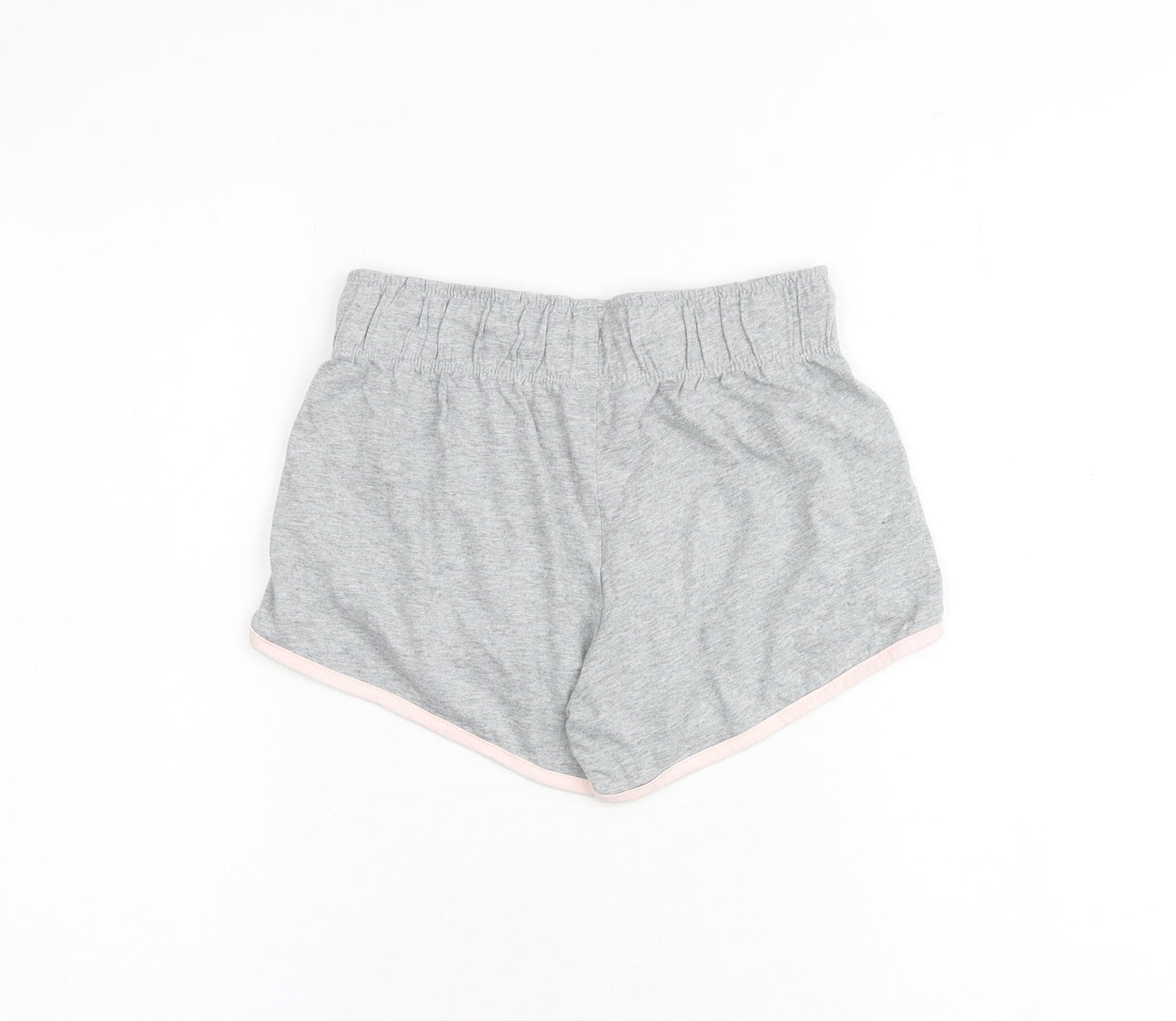 AriZona Womens Grey Cotton Hot Pants Shorts Size 6 Regular Drawstring