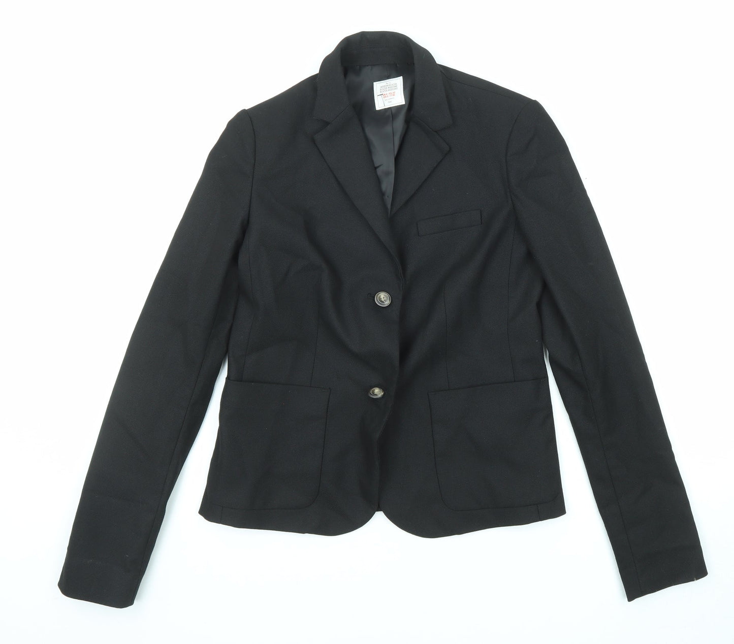 Gap Womens Black Polyester Jacket Blazer Size 4