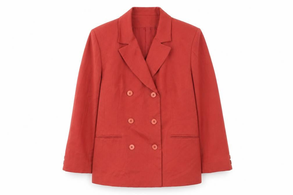 Principles Womens Red Jacket Blazer Size 16 Button