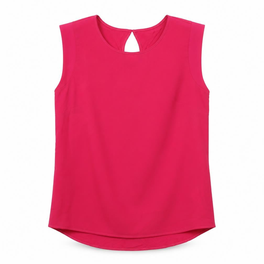 Womens UK Size S French Connection Pink Polyester Blouse