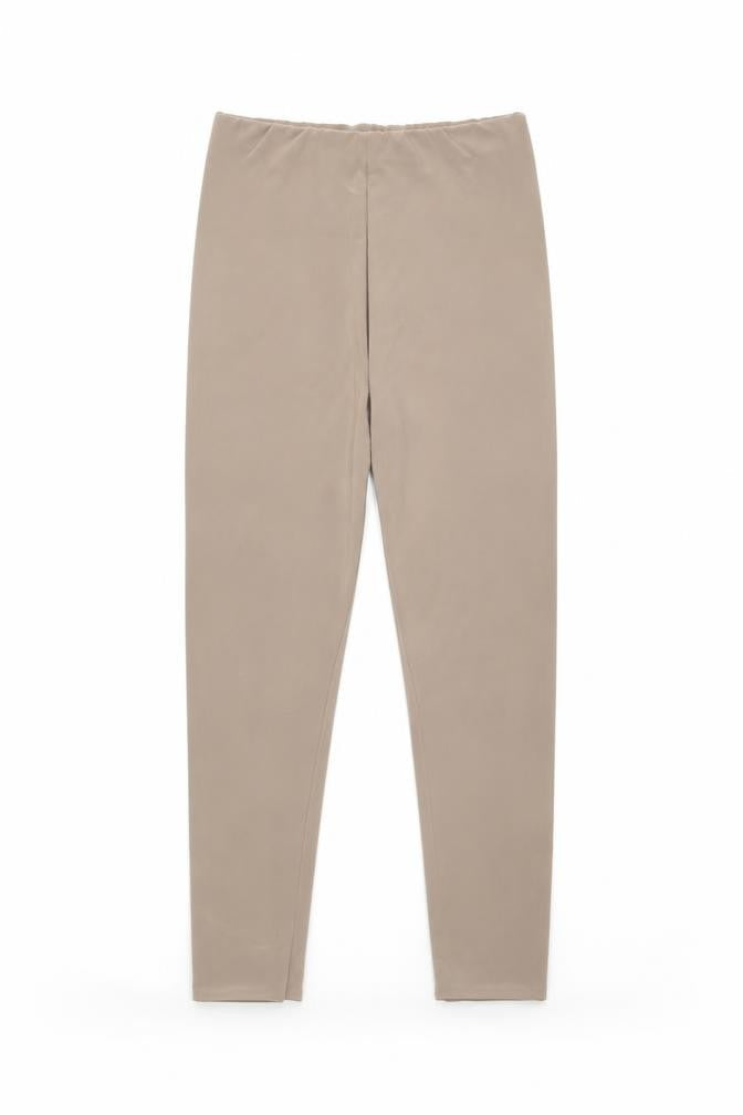 PRETTYLITTLETHING Womens Beige Polyester Carrot Leggings Size 6 L20 in