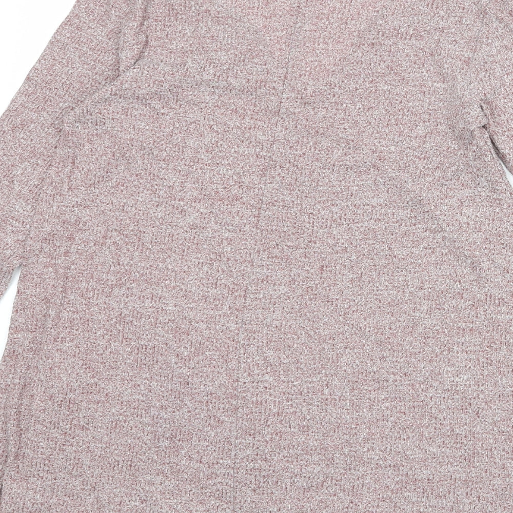 Hollister Womens Red Polyester Basic T-Shirt Size XS V-Neck
