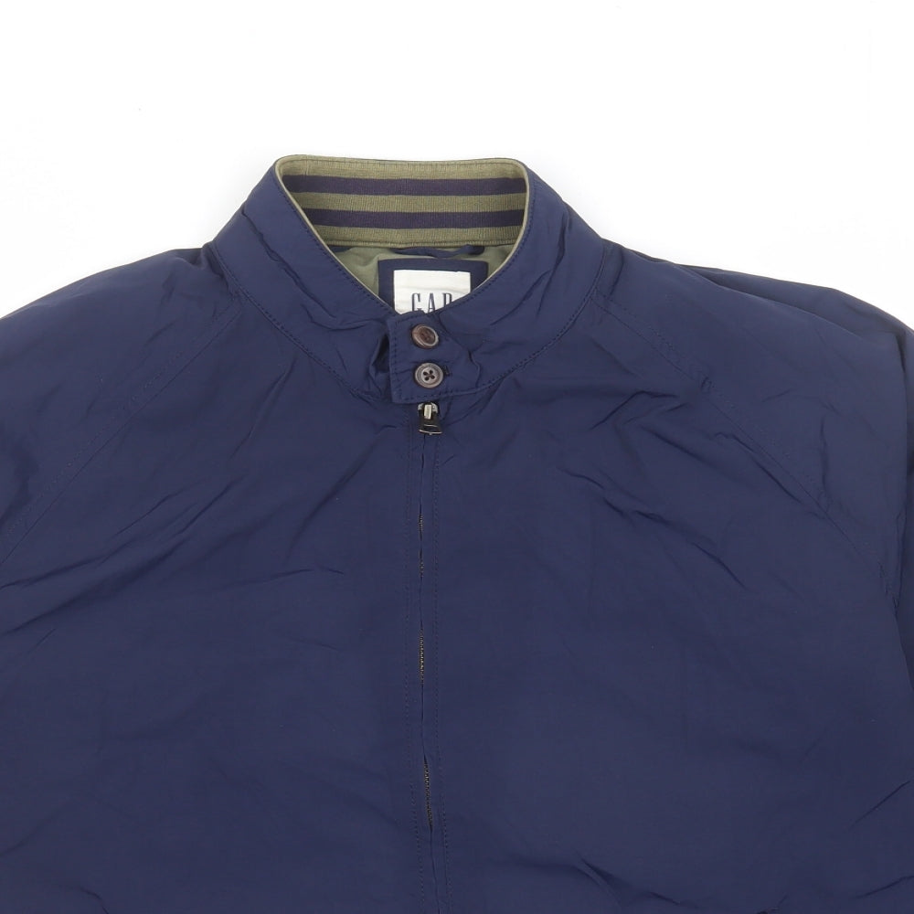 Gap Mens Blue Bomber Jacket Jacket Size M Zip