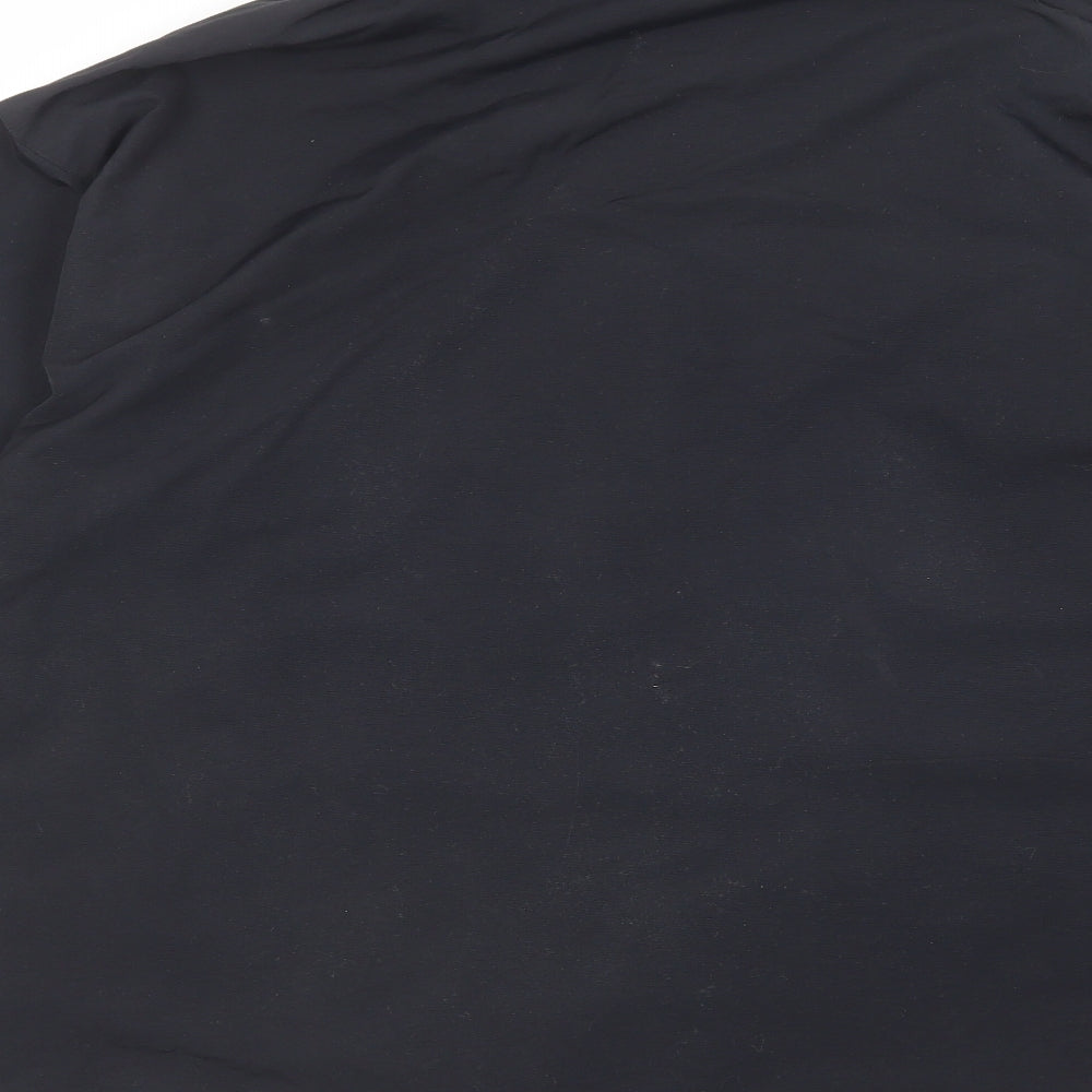 Quiksilver Womens Black Windbreaker Jacket Size 16 Zip