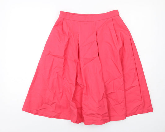 Casamia Womens Pink Cotton Tulip Skirt Size 10 Zip