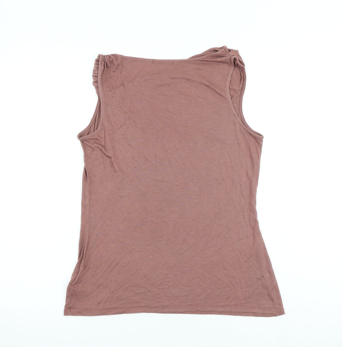 Gap Womens Pink Viscose Basic Tank Size S Boat Neck