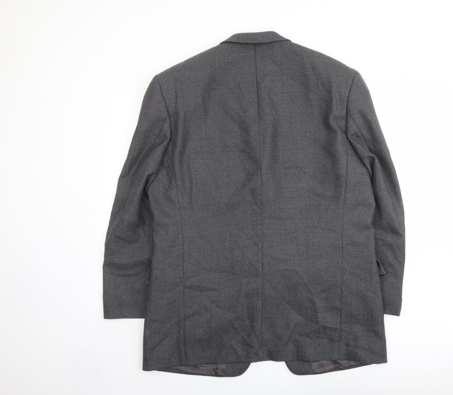 Lino Verra Mens Grey Polyester Jacket Suit Jacket Size 48 Regular