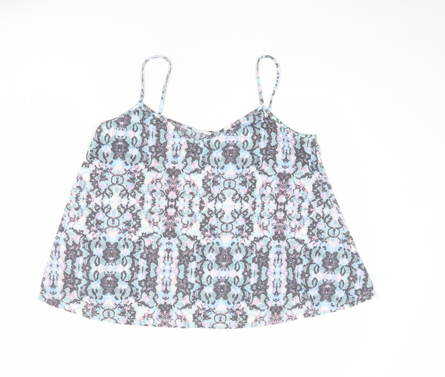 Dorothy Perkins Womens Multicoloured Paisley Polyester Camisole Tank Size 14 V-Neck