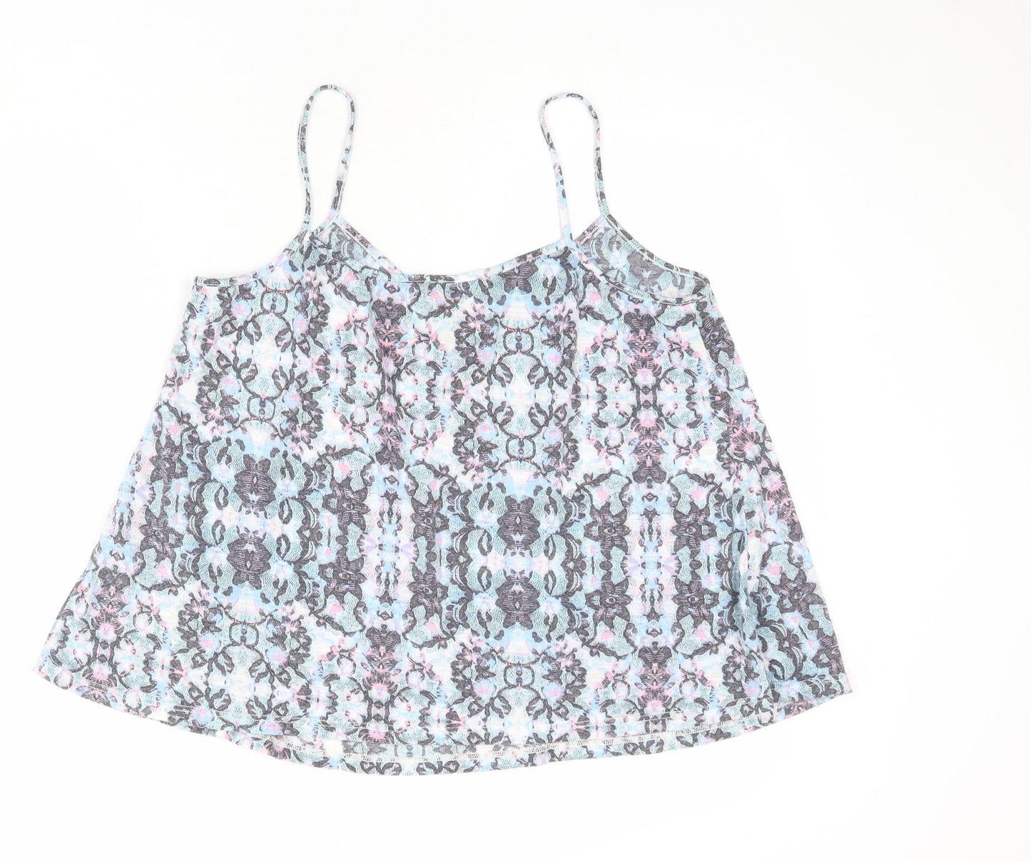 Dorothy Perkins Womens Multicoloured Paisley Polyester Camisole Tank Size 14 V-Neck