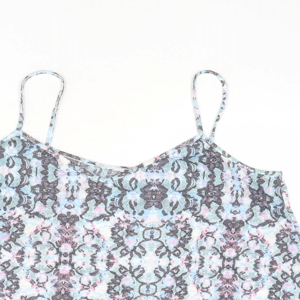 Dorothy Perkins Womens Multicoloured Paisley Polyester Camisole Tank Size 14 V-Neck