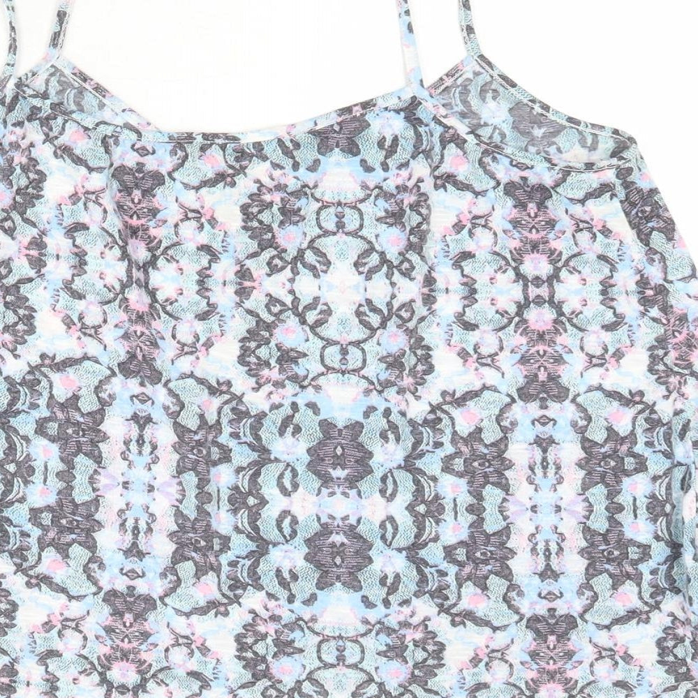 Dorothy Perkins Womens Multicoloured Paisley Polyester Camisole Tank Size 14 V-Neck