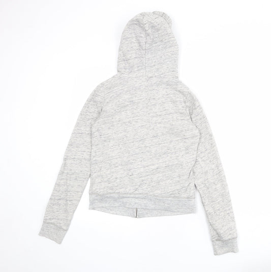 Hollister Womens Grey Cotton Full Zip Hoodie Size XS Zip