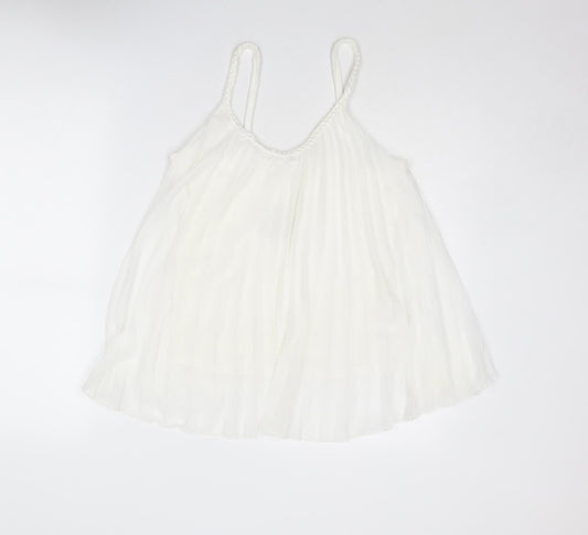 Apricot Womens White Polyester Camisole Tank Size 8 Scoop Neck