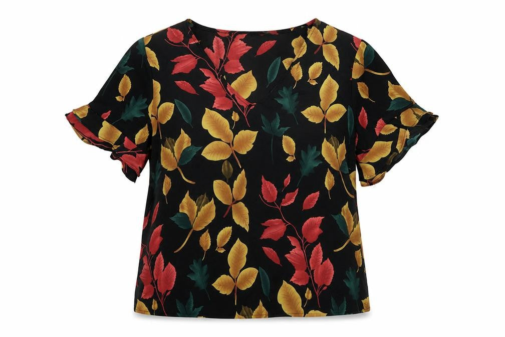 Womens UK Size S LM Multicoloured Polyester Blouse