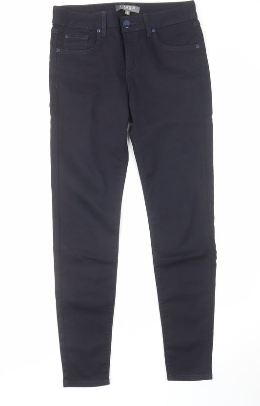 Limited Collection Womens Blue Cotton Skinny Jeans Size 10 L29 in Regular Zip