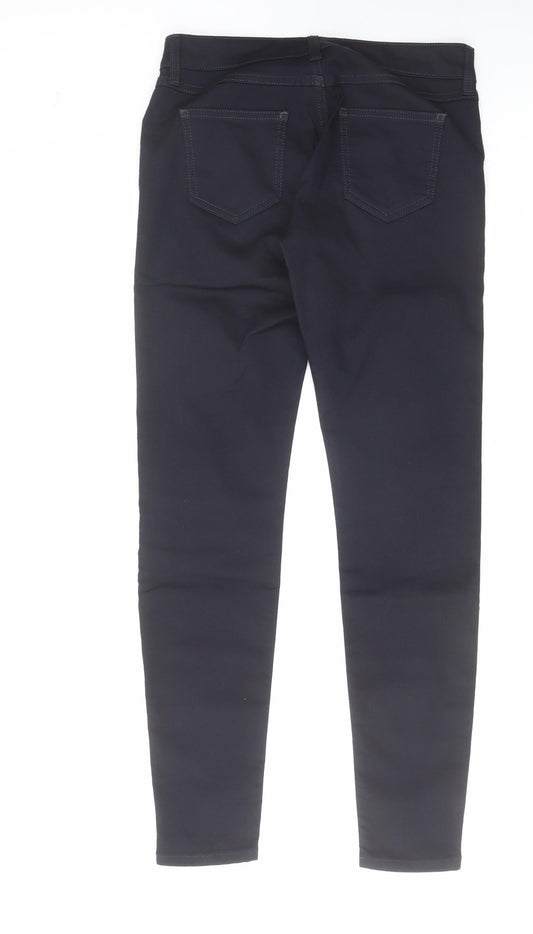 Limited Collection Womens Blue Cotton Skinny Jeans Size 10 L29 in Regular Zip