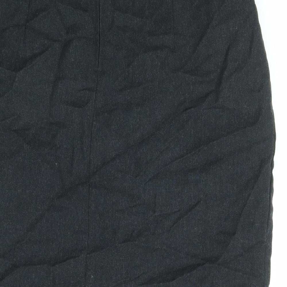 Gerry Weber Womens Black Wool Straight & Pencil Skirt Size 14 Zip