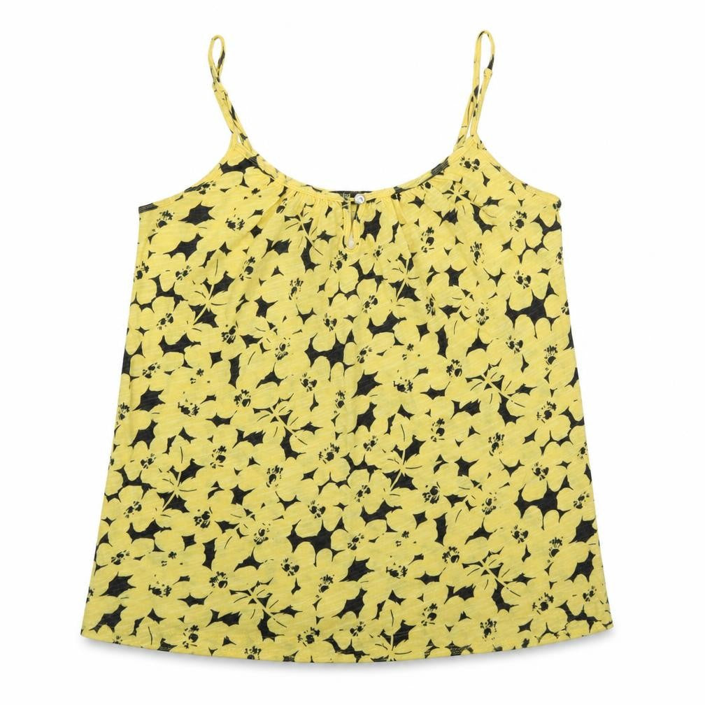 Womens UK Size S Old Navy Yellow 100% Cotton Tank