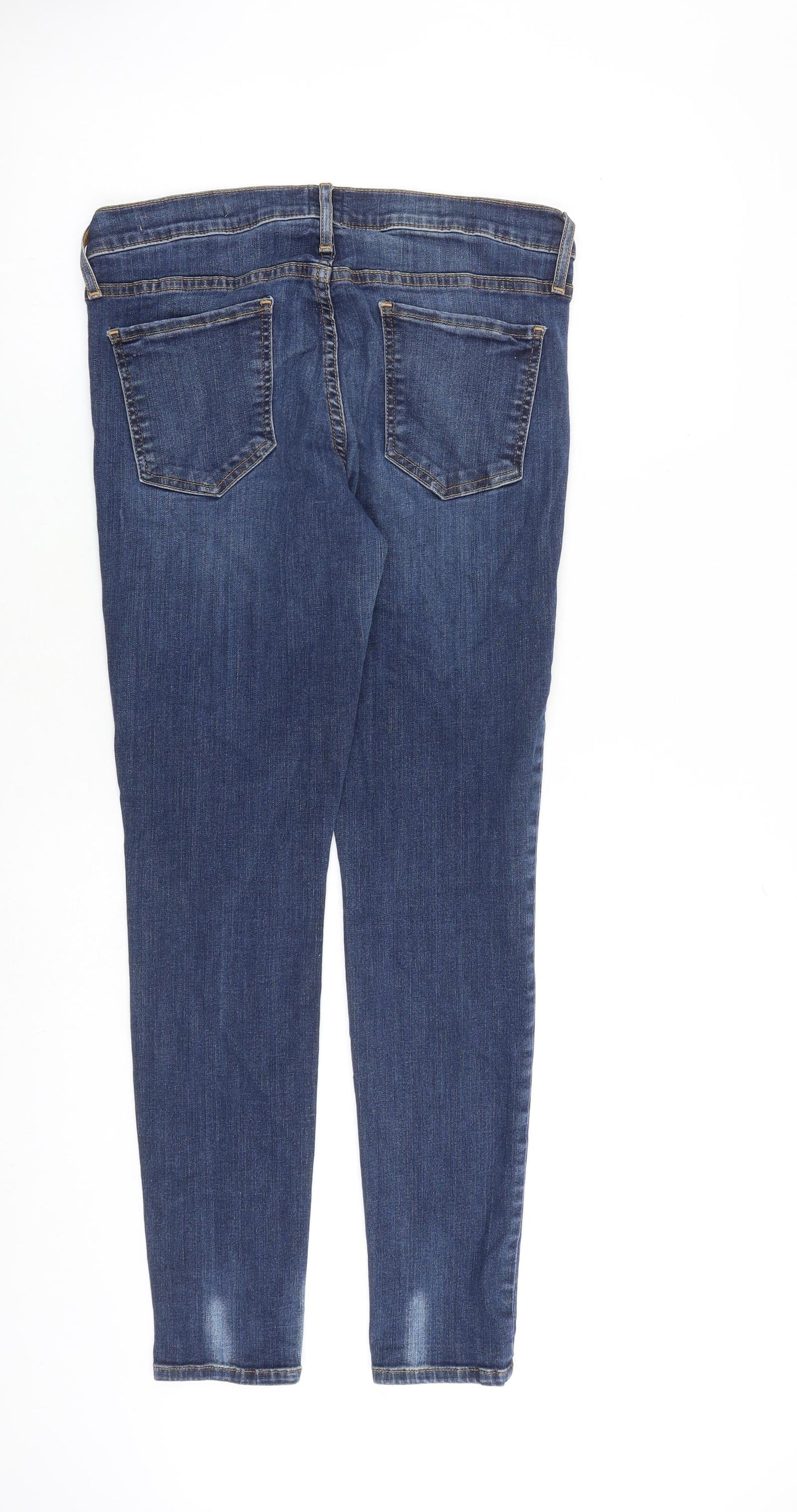 And/Or Womens Blue Cotton Skinny Jeans Size 31 in L30 in Slim Zip
