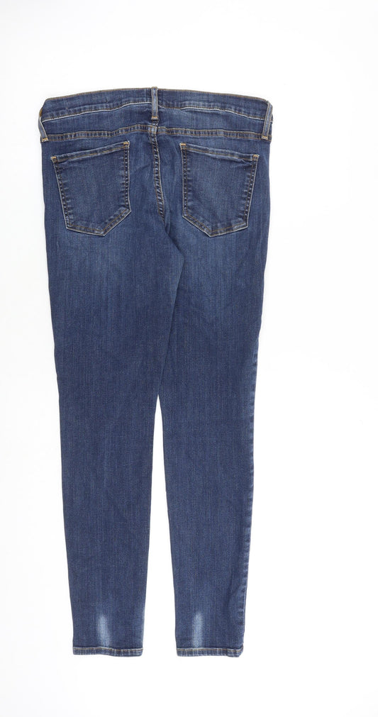 And/Or Womens Blue Cotton Skinny Jeans Size 31 in L30 in Slim Zip