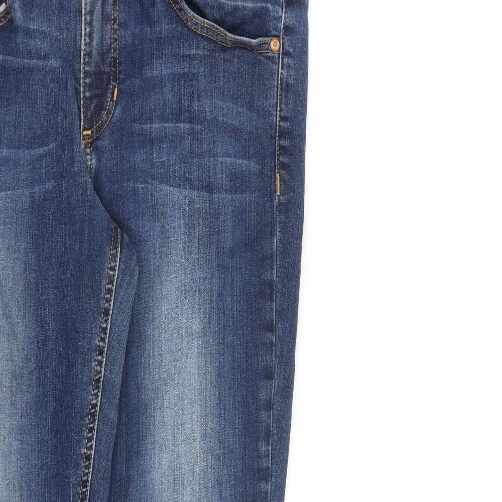 And/Or Womens Blue Cotton Skinny Jeans Size 31 in L30 in Slim Zip
