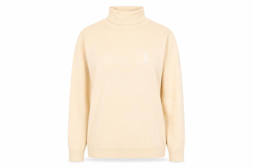 Marks and Spencer Womens Orange Roll Neck Cotton Pullover Jumper Size 14