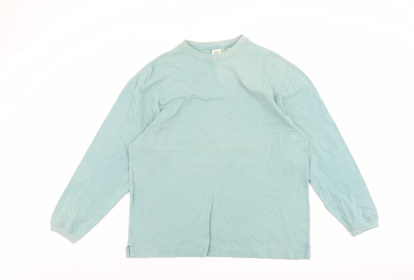 Gap Mens Green Cotton Pullover Sweatshirt Size L