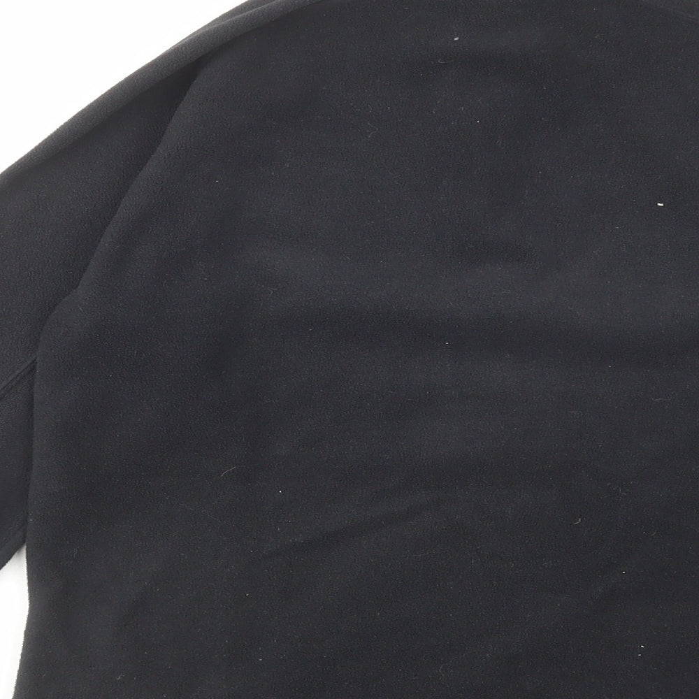 DECATHLON Womens Black Polyester Pullover Sweatshirt Size S Zip - Quechua