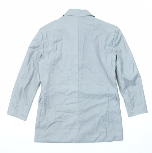 Boohoo Womens Grey Jacket Blazer Size 10 Button