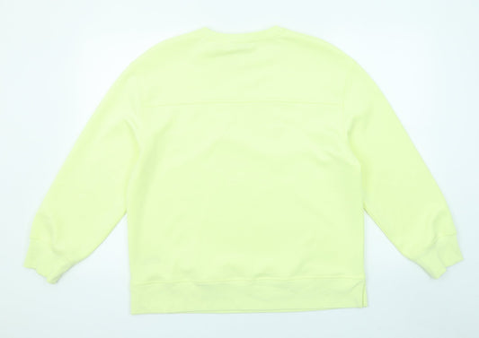 Autograph Womens Yellow Polyester Pullover Sweatshirt Size 12 Pullover