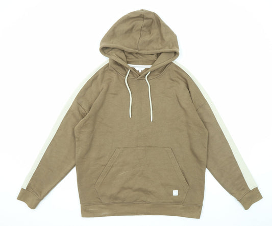 Signal Mens Brown Cotton Pullover Hoodie Size M