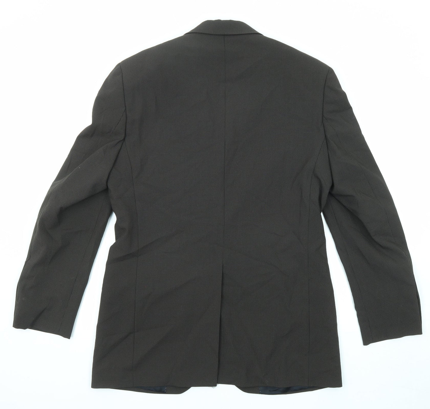 NEXT Mens Brown Polyester Jacket Suit Jacket Size 38 Regular