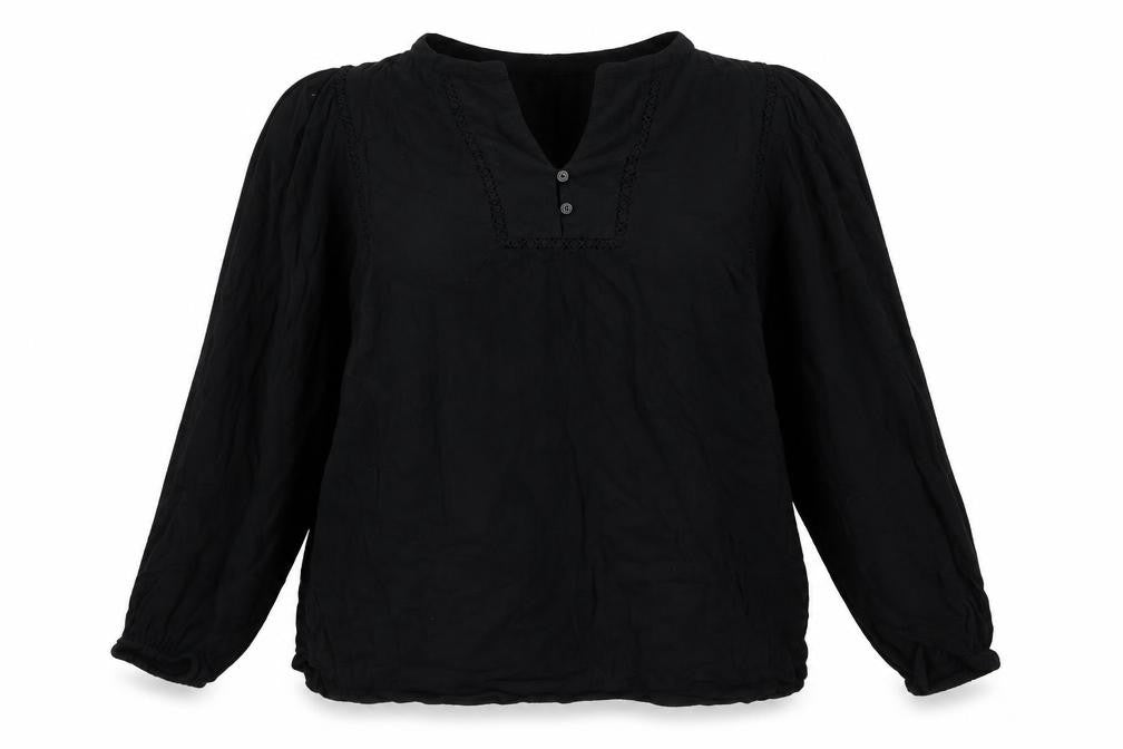 Womens UK Size L Gap Black Viscose Blouse