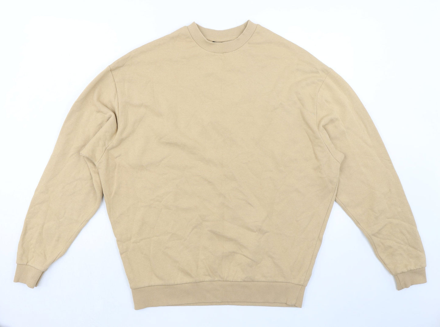 ASOS Womens Beige Cotton Pullover Sweatshirt Size S Pullover