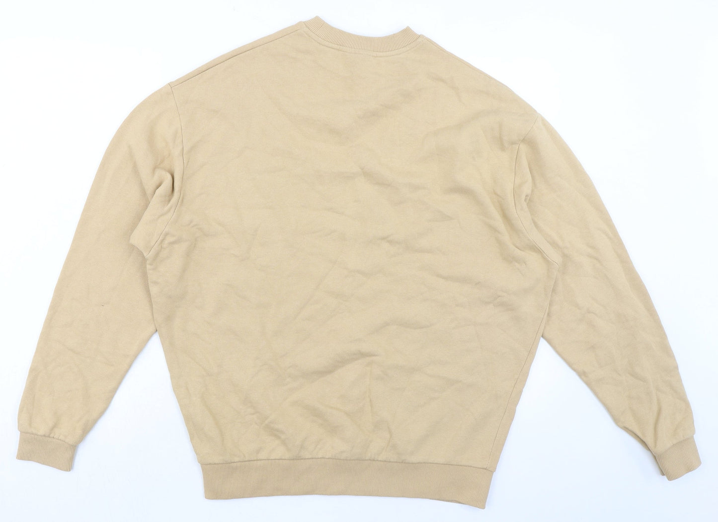 ASOS Womens Beige Cotton Pullover Sweatshirt Size S Pullover