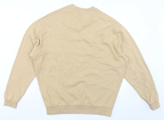 ASOS Womens Beige Cotton Pullover Sweatshirt Size S Pullover