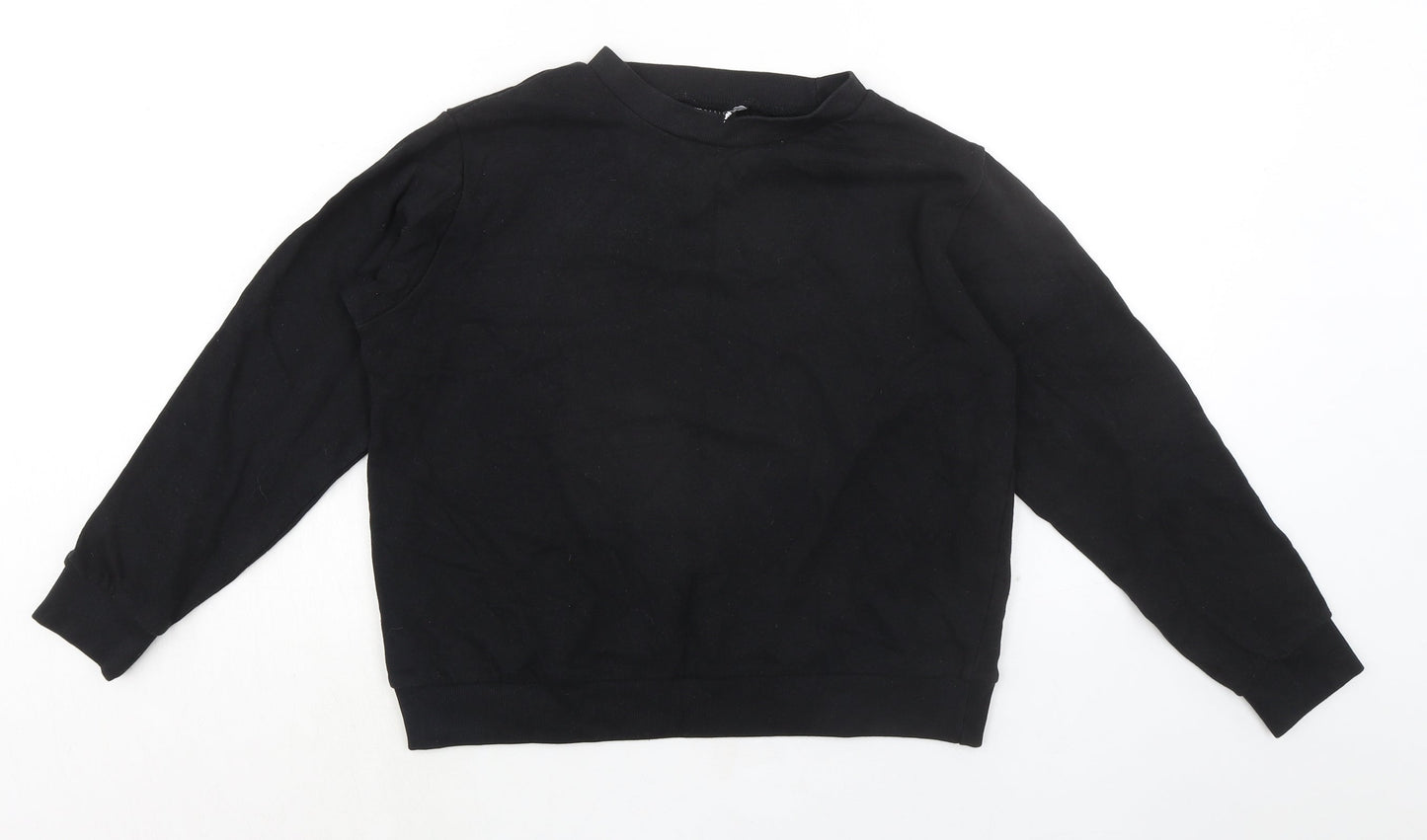 ASOS Womens Black 100% Cotton Pullover Sweatshirt Size 8
