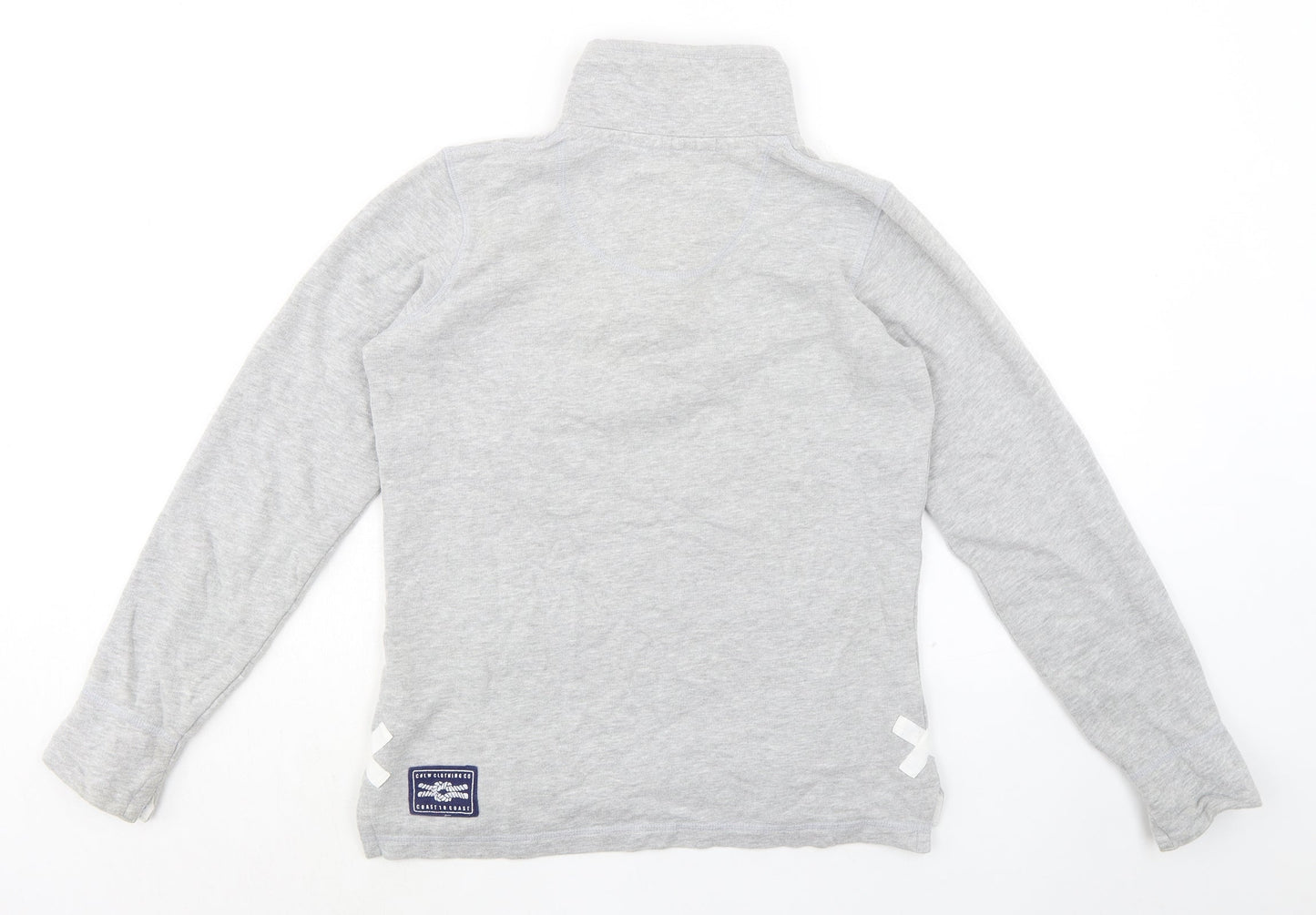 Crew Clothing Womens Grey Cotton Pullover Sweatshirt Size 8
