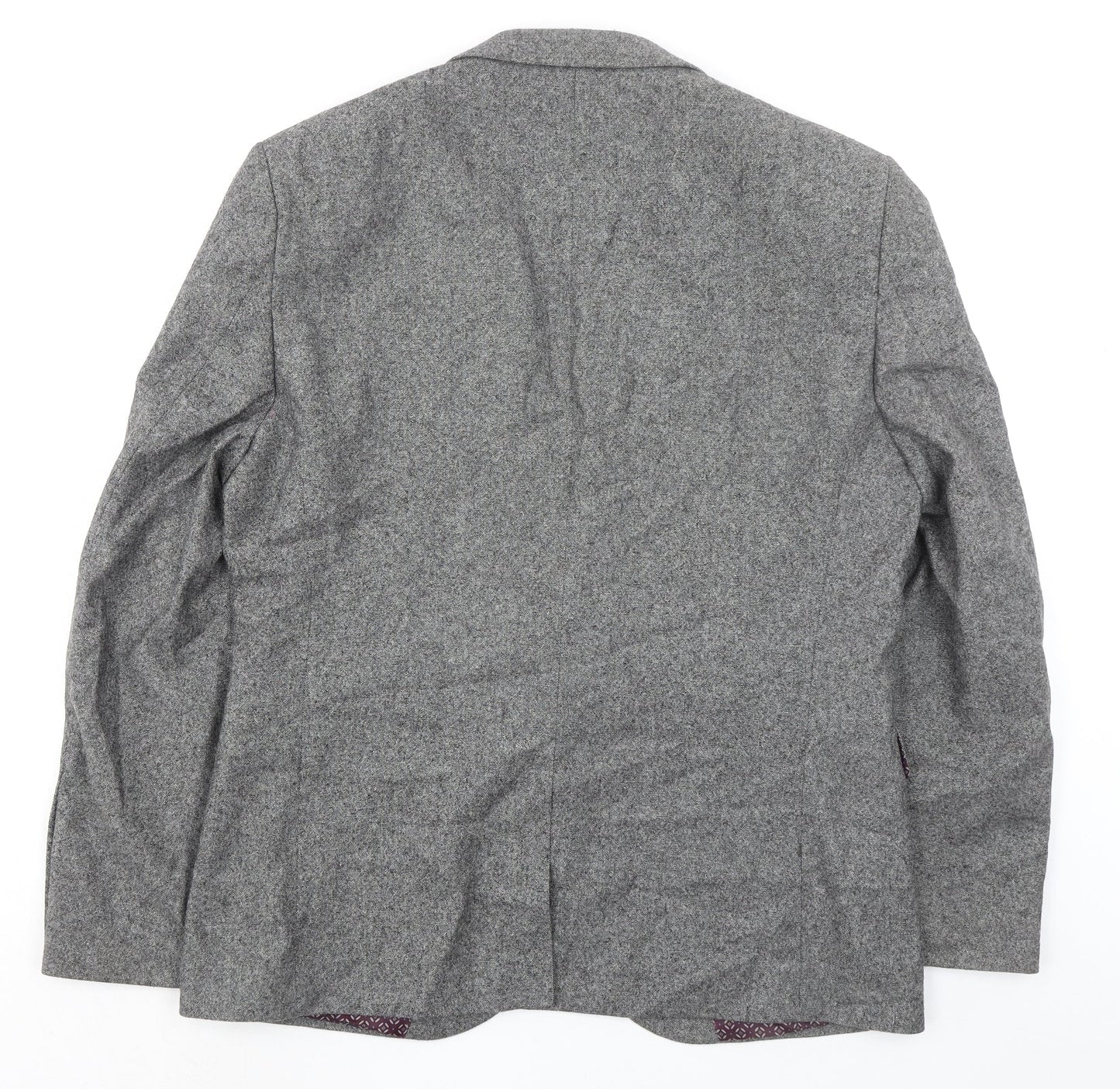 NEXT Mens Grey Wool Jacket Blazer Size 42 Regular
