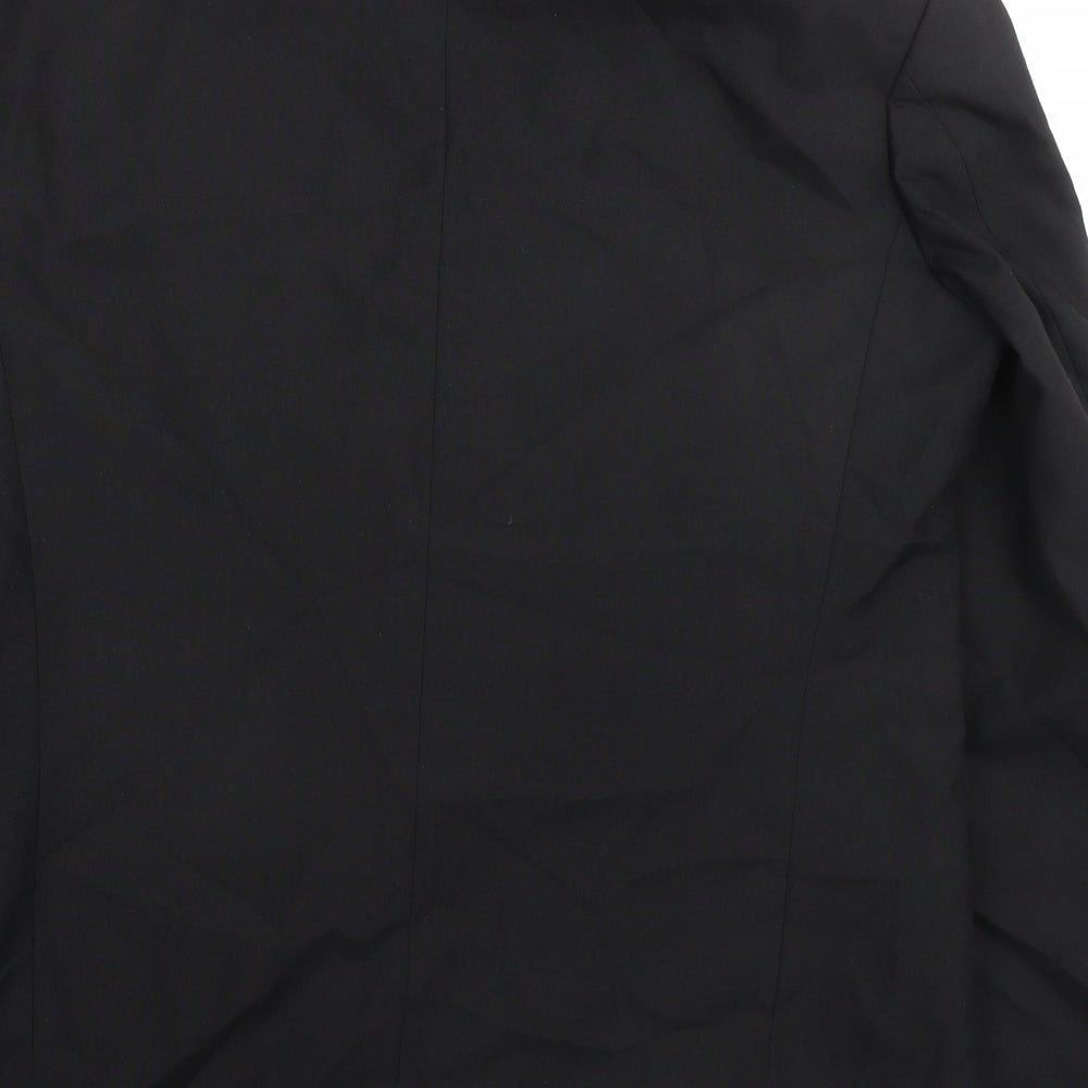 Marks and Spencer Mens Black Polyester Tuxedo Suit Jacket Size 38 Regular