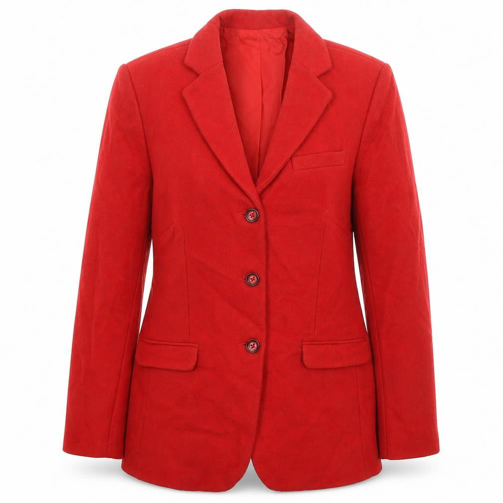 Alice Collins Womens Red Jacket Blazer Size 10 Button