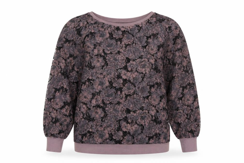 NEXT Womens Purple Floral Polyester Basic Blouse Size 10 Round Neck