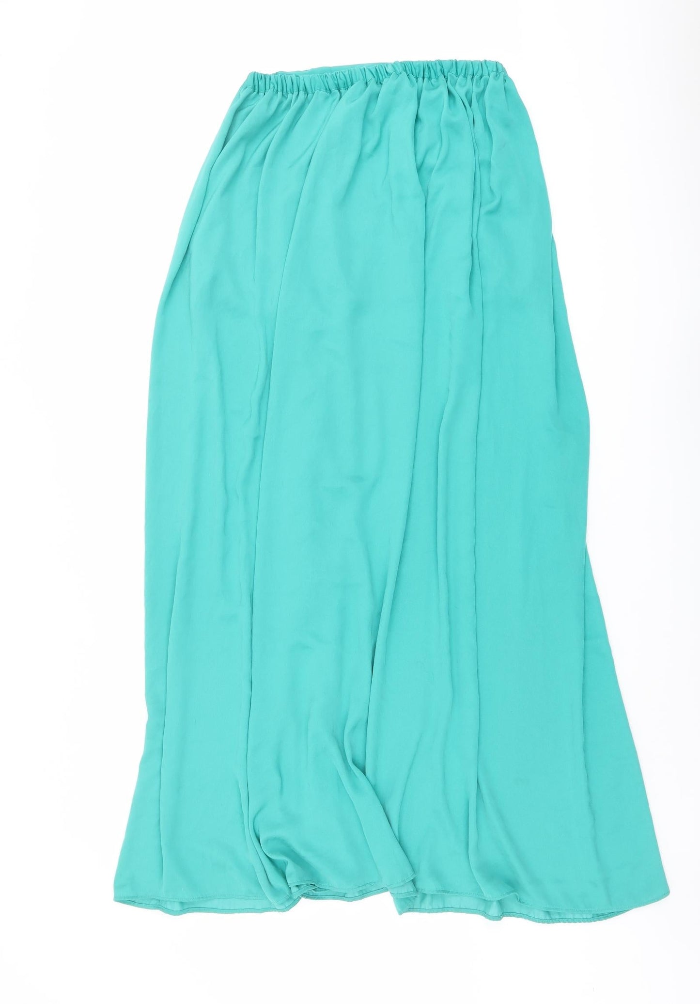 Zara Womens Green Polyester Maxi Skirt Size M