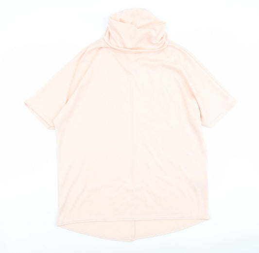 Apricot Womens Pink Polyester Basic Blouse Size S Roll Neck