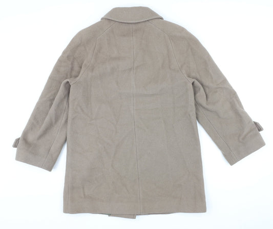 Debenhams Womens Beige Jacket Size 10 Button