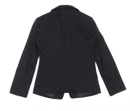 Oasis Womens Black Jacket Blazer Size 10 Button
