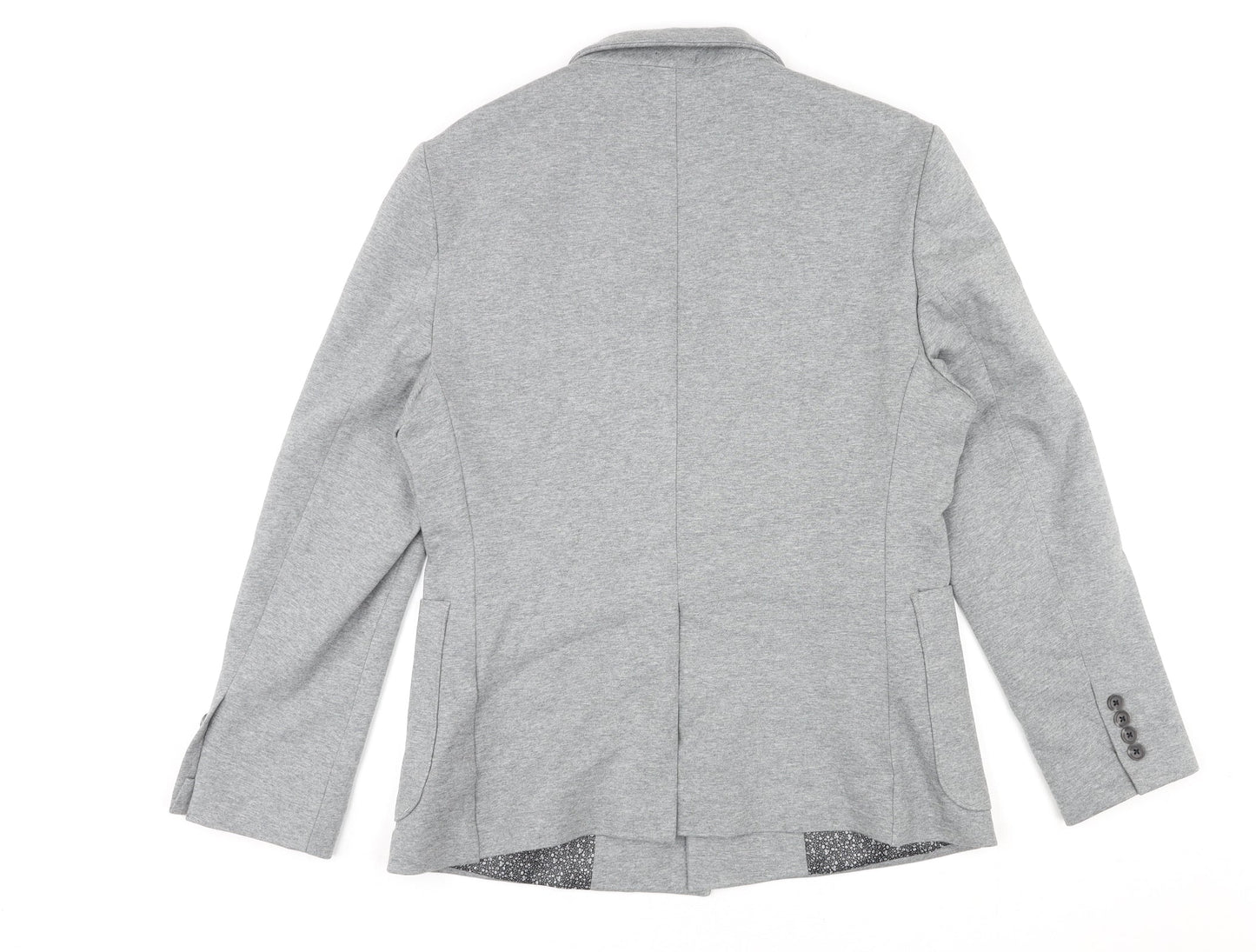 J.Ferrar Mens Grey Cotton Jacket Blazer Size M Regular