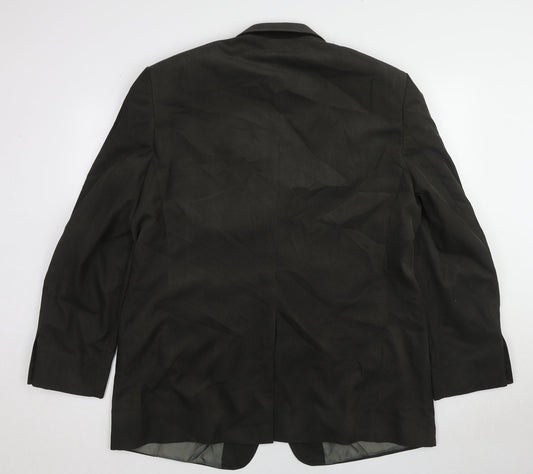 Marks and Spencer Mens Green Polyester Jacket Blazer Size 46 Regular