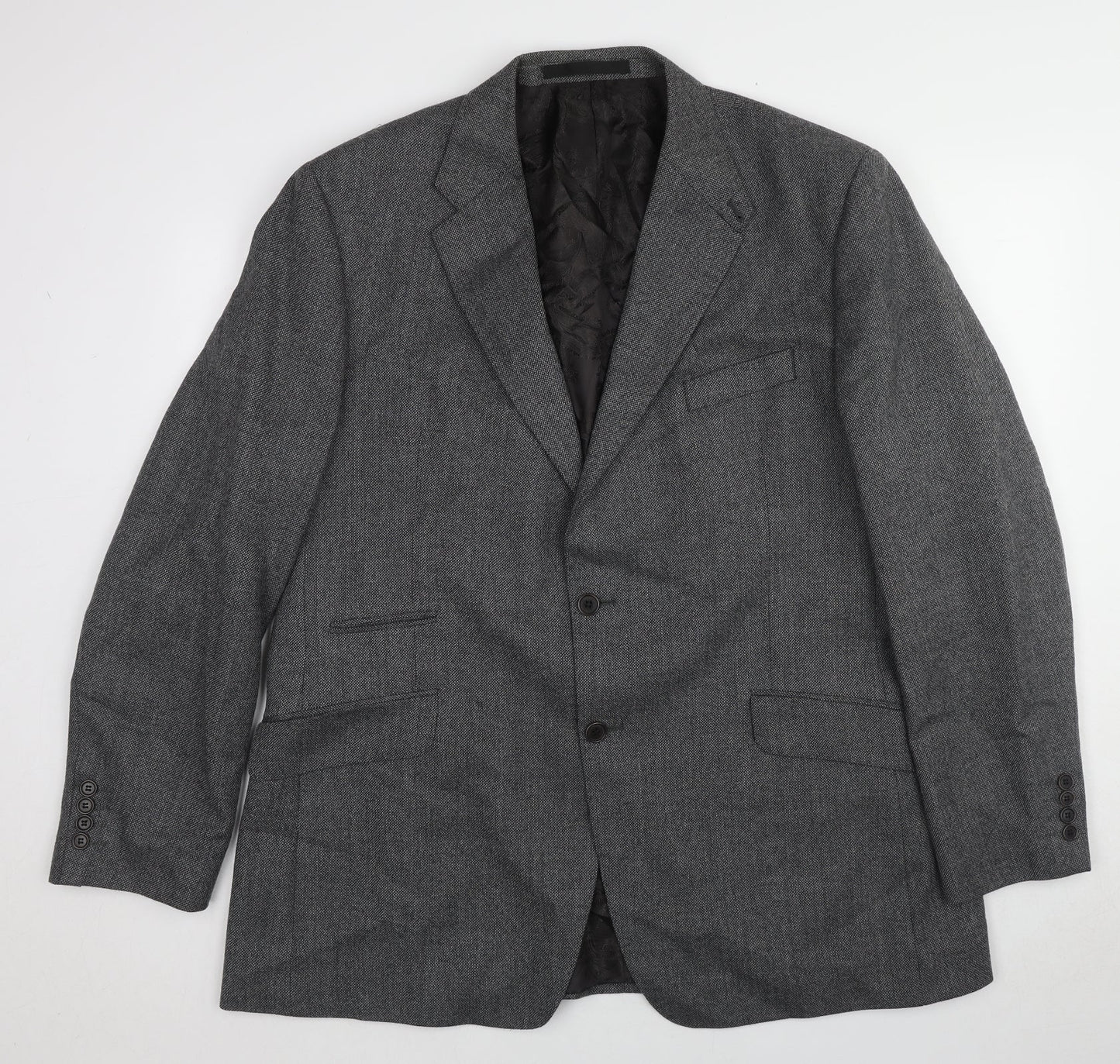 Marks and Spencer Mens Grey Wool Jacket Suit Jacket Size 46 Regular